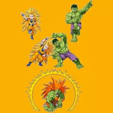 Son Goku Cap “Son Goku; Hulk and Blanka” – Dragon Ball Z parody