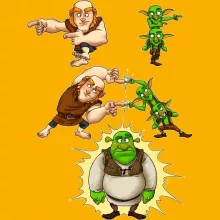 Giant Kid Cap “Giant, Gobelins and Shrek” – Clash Royale parody