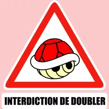 Body bébé (Filles) La carapace rouge « Interdiction de doubler ! » – Parodie Mario Kart
