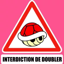Débardeur Enfant Fille La carapace rouge « Interdiction de doubler ! » – Parodie Mario Kart