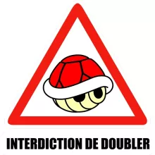 Mug La carapace rouge « Interdiction de doubler ! » – Parodie Mario Kart