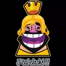 T-shirt Femme Le Roi « J'tai Clashé !! » – Parodie Clash Royale