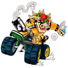 totebag Bowser « Kart Fighter - Joueur 5 » – Parodie Mario Kart