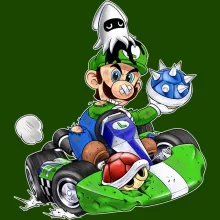 Casquette Luigi « Kart Fighter - Player 2 » – Parodie Mario Kart