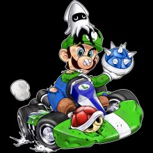 Sac à bandoulière Luigi « Kart Fighter - Player 2 » – Parodie Mario Kart