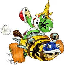 totebag Yoshi – Parodia de Mario Kart