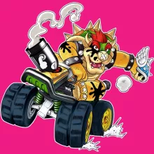 Bowser Women's Tank Top – Mario Kart parody