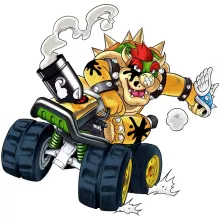 totebag Bowser – Parodia de Mario Kart