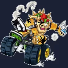 Bowser Kapuzenpullover – Parodie auf Mario Kart