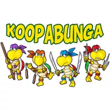 Body bebè Donatello “Donatello, Leonardo, Raphael, Michelangelo e Koopa Troopa” – Parodia dei Super Mario