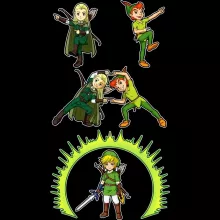 Legolas Fodral för smarttelefoner “Legolas, Peter Pan och Link” – Parodi Zelda