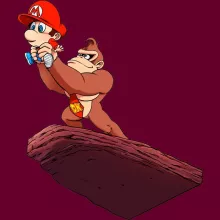 Casquette Donkey Kong « Le Cycle de la vi...déoludique ! » – Parodie Super Mario