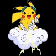 Camiseta Pikachu “Pikachu y Zeus” – Parodia de Pokémon
