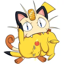 Pikachu ärmelloser Baby Strampler “Pikachu und Mauzi” – Parodie auf Pokémon