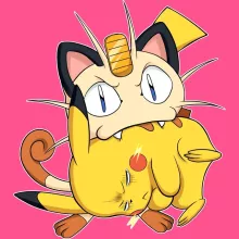 Pikachu Mädchen Kinder Tank top “Pikachu und Mauzi” – Parodie auf Pokémon