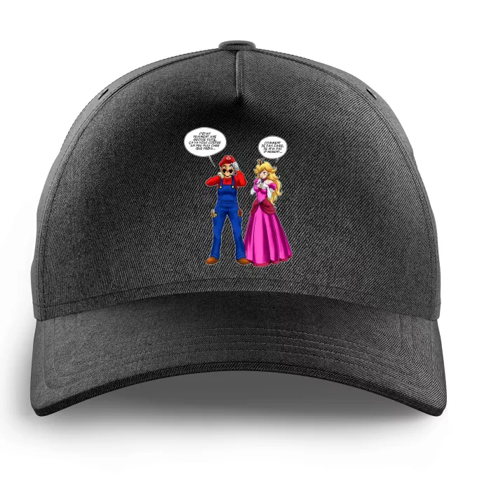 Casquettes Enfants Parodie Super Mario Le plombier et la blonde pulpeuse... - Princesse Peach