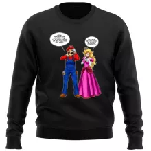 Pull « Le plombier et la blonde pulpeuse... » – Parodie Super Mario