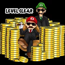 Sweat à capuche Enfant Mario « Level Clear » – Parodie Super Mario