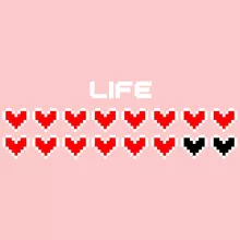 Life Pixel Design Baby Bodysuit (Baby Girls) – Video games Pixel parody