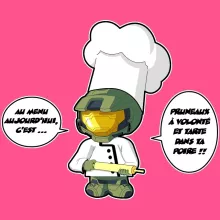 Débardeur Enfant Fille Master Chief « Master Chef... » – Parodie Halo