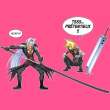 Débardeur Enfant Fille Clad « Mégalo-lame ! (Edition Limitée) » – Parodie Final Fantasy VII
