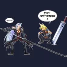 Sweat-Shirt à capuche Clad « Mégalo-lame ! (Edition Limitée) » – Parodie Final Fantasy VII
