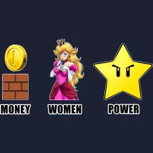 Mario Hoodie “Women, Money and Power” – Super Mario parody