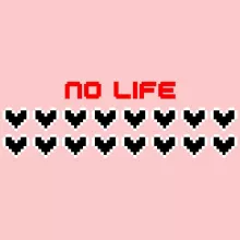 No Life Design Baby Bodysuit (Baby Girls) – Video games Pixel parody