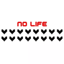 No Life Design Tasse – Parodie auf Videospiel Pixel