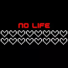 No Life Design Kids Hoodie – Video games Pixel parody