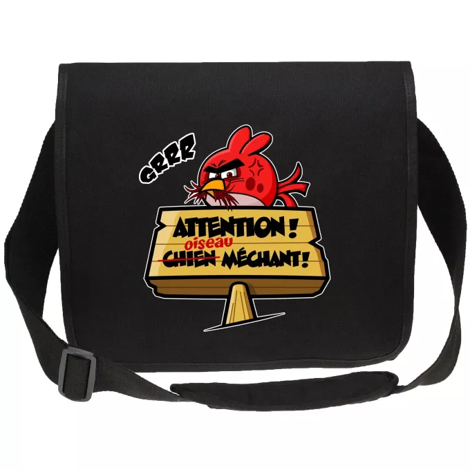 Sacs étudiant canvas Parodie Angry Birds Oiseau méchant :)