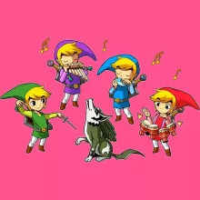 Link Linne för Flickor barnens – Parodi Zelda