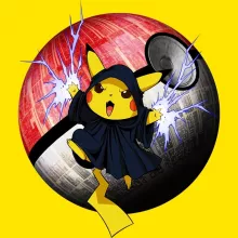 Pikachu Kappe “Pikachu und Palpatine” – Parodie auf Pokémon