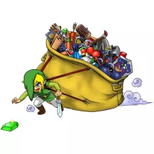 T-shirt de mulher Link – Zelda de parodia
