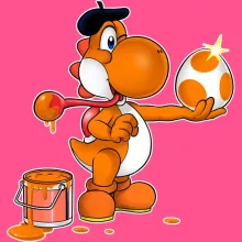Schwarzer Yoshi Mädchen Kinder Tank top – Parodie auf Yoshi