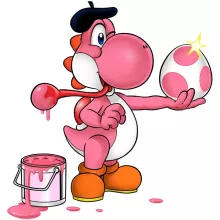 Pink Yoshi Mug – Yoshi parody