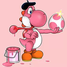 Pink Yoshi Women T-shirt – Yoshi parody