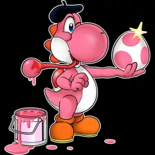 Roze Yoshi Smartphone hoesje – Yoshi parodie