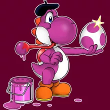 Cappello “Yoshi viola” – Parodia dei Yoshi