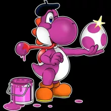 Paarse Yoshi Kinderjongen tanktops – Yoshi parodie