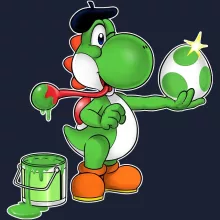 Grün Yoshi Kapuzenpullover – Parodie auf Yoshi