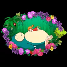 Snorlax Petten “Snorlax en Chibi Misty” – Pokémon parodie