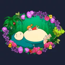 Snorlax Kapshirt “Snorlax en Chibi Misty” – Pokémon parodie