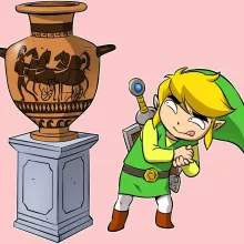 Link Baby Bodysuit (Baby Girls) – Zelda parody
