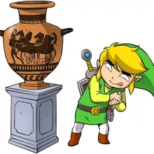 Link totebag – Zelda parody