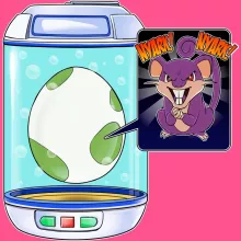 Rattata Linne för Flickor barnens – Parodi Pokémon