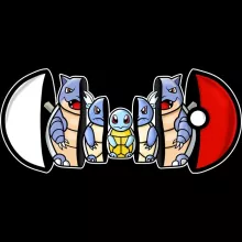 Custodia per smartphone Squirtle “Squirtle, Wartortle e Blastoise” – Parodia dei Pokémon