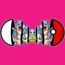 Squirtle Women's Tank Top “Squirtle, Wartortle and Blastoise” – Pokémon parody