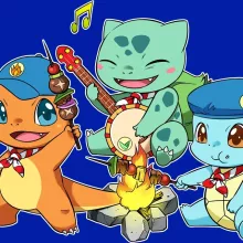 Schiggy Kappe “Starters Party” – Parodie auf Pokémon