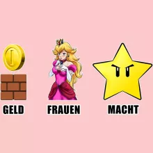 Mario Baby Strampler (Mädchen) – Parodie auf Super Mario